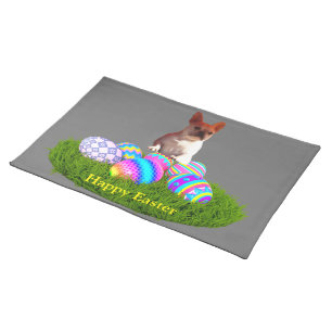 French Bulldog Table Runner Easter Cloth Placemat