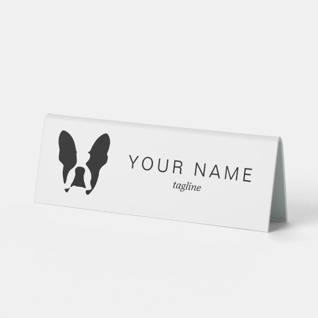 French bulldog table tent (Front)