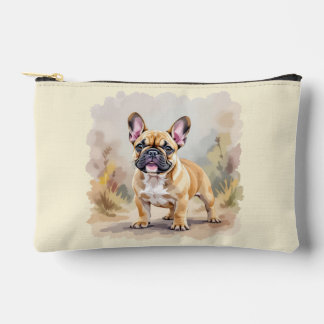 French Bulldog Tan Fawn-Colored Cute Frenchie Dog Accessory Pouch