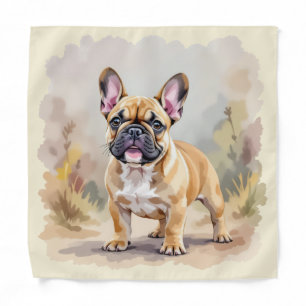 French Bulldog Tan Fawn-Colored Cute Frenchie Dog Bandana