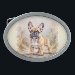 French Bulldog Tan Fawn-Colored Cute Frenchie Dog Belt Buckle<br><div class="desc">French Bulldog Tan Fawn-Colored Cute Frenchie Dog</div>