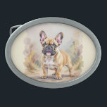 French Bulldog Tan Fawn-Colored Cute Frenchie Dog Belt Buckle<br><div class="desc">French Bulldog Tan Fawn-Colored Cute Frenchie Dog</div>