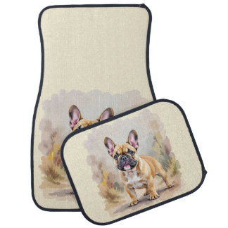 French Bulldog Tan Fawn-Colored Cute Frenchie Dog Car Floor Mat