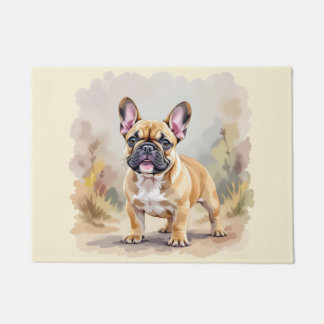 French Bulldog Tan Fawn-Colored Cute Frenchie Dog Doormat