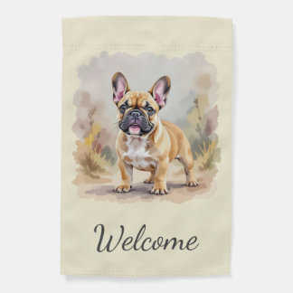 French Bulldog Tan Fawn-Colored Cute Frenchie Dog Garden Flag