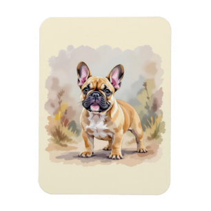 French Bulldog Tan Fawn-Colored Cute Frenchie Dog Magnet