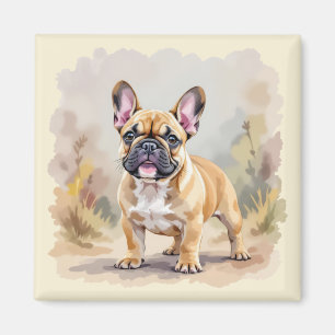 French Bulldog Tan Fawn-Colored Cute Frenchie Dog Magnet