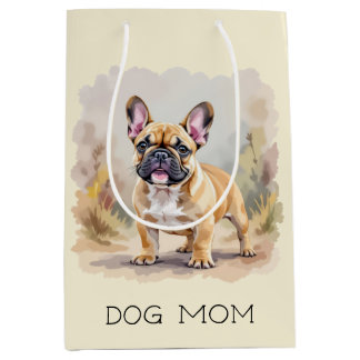 French Bulldog Tan Fawn-Colored Cute Frenchie Dog Medium Gift Bag