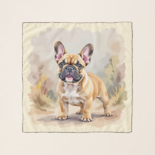 French Bulldog Tan Fawn-Colored Cute Frenchie Dog Scarf