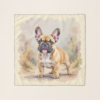 French Bulldog Tan Fawn-Colored Cute Frenchie Dog Scarf