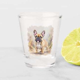 French Bulldog Tan Fawn-Colored Cute Frenchie Dog Shot Glass
