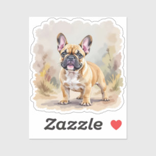 French Bulldog Tan Fawn-Colored Cute Frenchie Dog Sticker