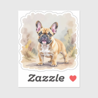 French Bulldog Tan Fawn-Colored Cute Frenchie Dog Sticker