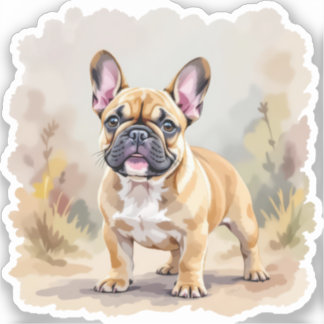 French Bulldog Tan Fawn-Colored Cute Frenchie Dog Sticker