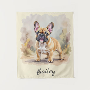 French Bulldog Tan Fawn-Colored Cute Frenchie Dog Tapestry
