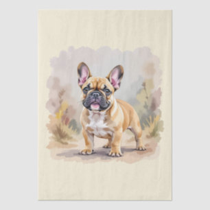 French Bulldog Tan Fawn-Colored Cute Frenchie Dog Tissue Paper