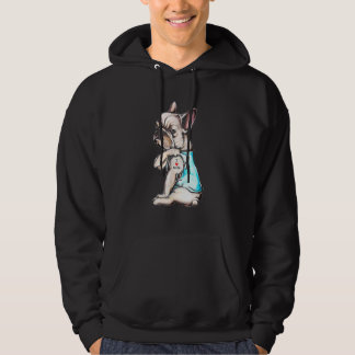 French Bulldog Tattoo I Love Mom Dog Mother's Day Hoodie