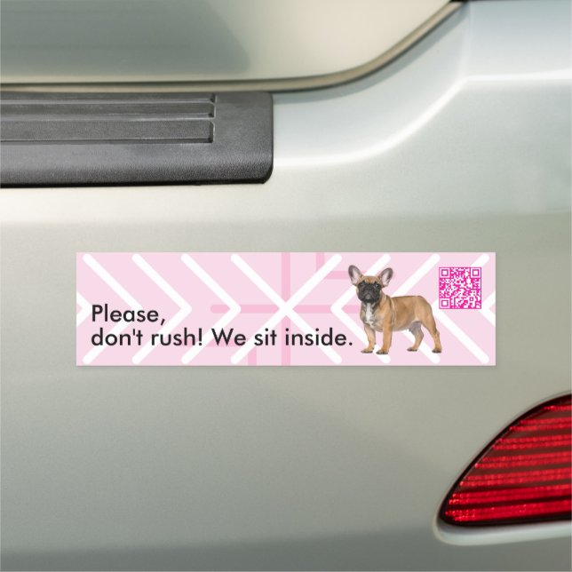 French Bulldog Taxi Car Magnet (In Situ)