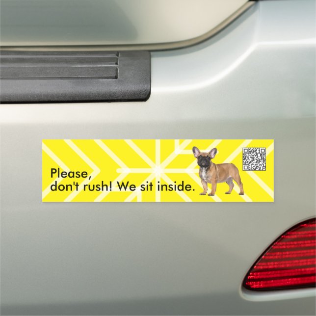 French Bulldog Taxi Car Magnet (In Situ)
