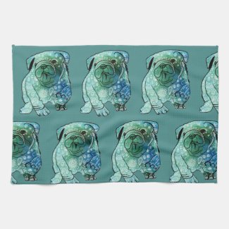 French Bulldog Tea Towel
