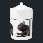 French Bulldog Teapot<br><div class="desc">add text or upload your own image</div>