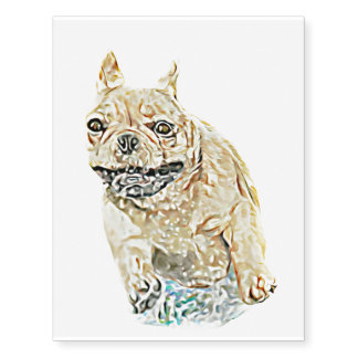 French Bulldog Temporary Tattoos