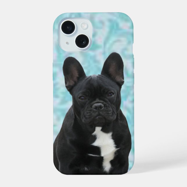 French Bulldog Thanksgiving Gruscard iPhone 15 Case (Back)