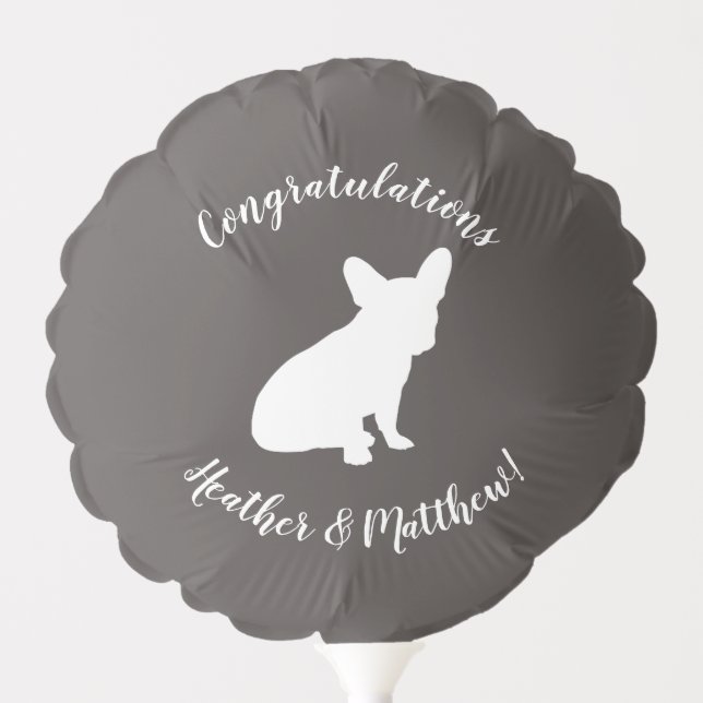 French Bulldog Theme Party - Baby Shower Neutral Balloon (Front)