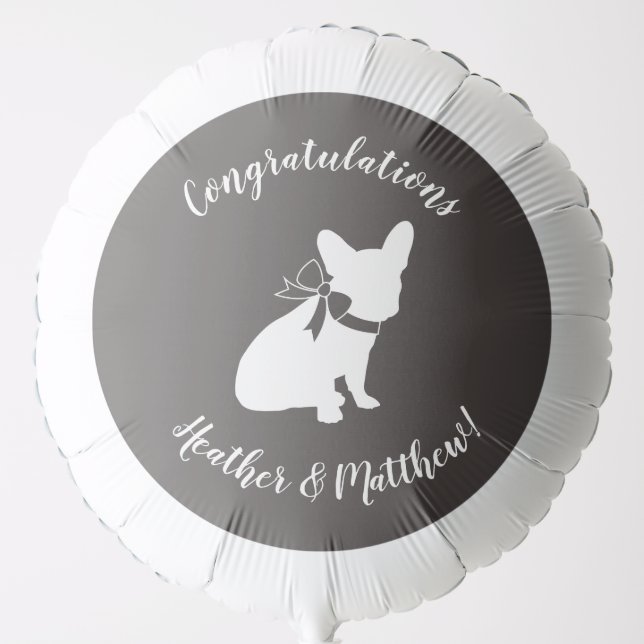French Bulldog Theme Party - Baby Shower Neutral Balloon (Front)