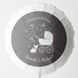 French Bulldog Theme Party - Baby Shower Neutral Balloon