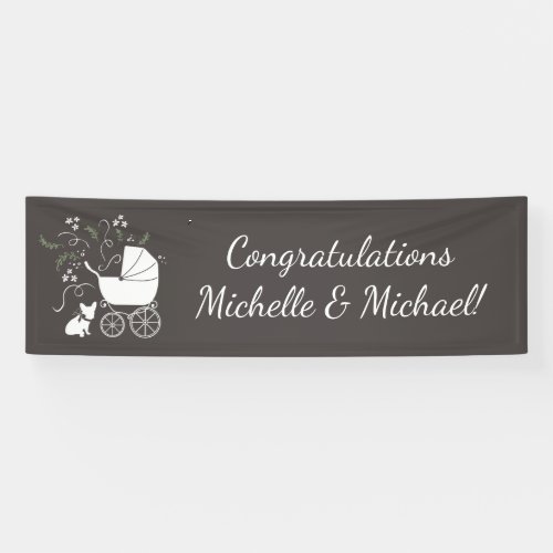 French Bulldog Theme Party _ Baby Shower Neutral Banner