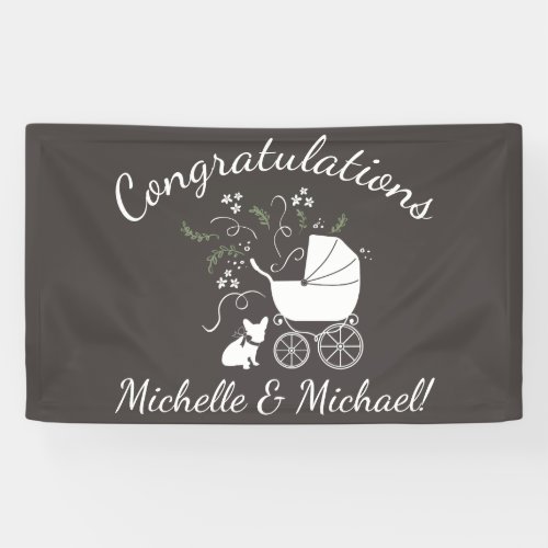 French Bulldog Theme Party _ Baby Shower Neutral Banner