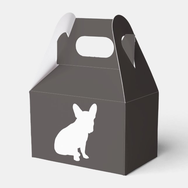 French Bulldog Theme Party - Baby Shower Neutral Favor Boxes (Front Side)