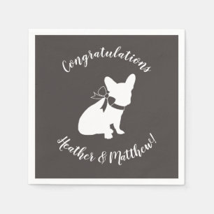 French Bulldog Theme Party - Baby Shower Neutral Napkins