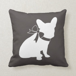 French Bulldog Theme Party - Baby Shower Neutral Throw Pillow