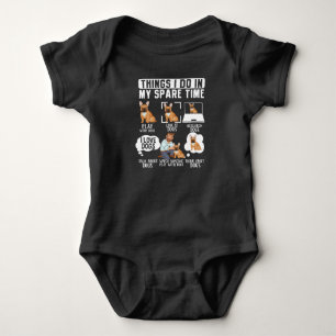 French Bulldog  Things I Do In My Spare Time Baby Bodysuit