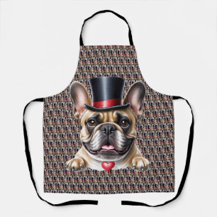 French Bulldog Top Hat French Bulldog Apron