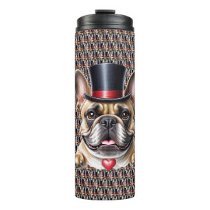 French Bulldog Top Hat French Bulldog Thermal Tumbler