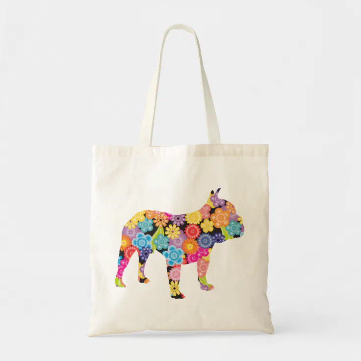 French Bulldog Beach Tote Bag - Natural Canvas, Reusable Shopping Bag, 2 Sizes, Durable & Washable - View #10