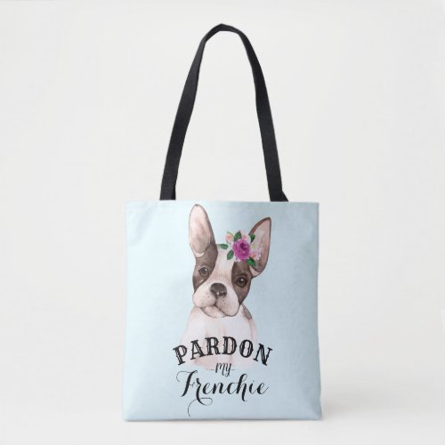 French Bulldog Tote Bag _ Blue