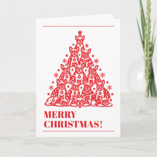 French Bulldog Tree Card