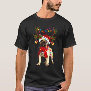 French Bulldog Tree Light Xmas T-Shirt