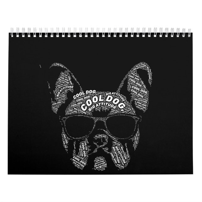 French Bulldog Typography Calendar (Cover)
