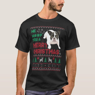 French Bulldog Ugly Christmas Dog Xmas T-Shirt