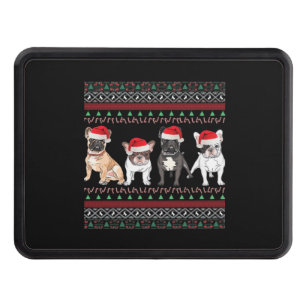 French Bulldog Ugly Christmas Sweater Essential T- Hitch Cover