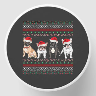 French Bulldog Ugly Christmas Sweater Essential T- Mini Candle Favors