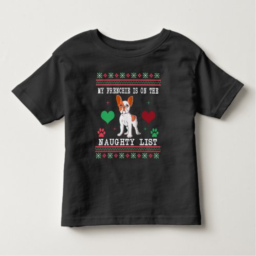 French Bulldog Ugly Christmas Sweater Naughty List