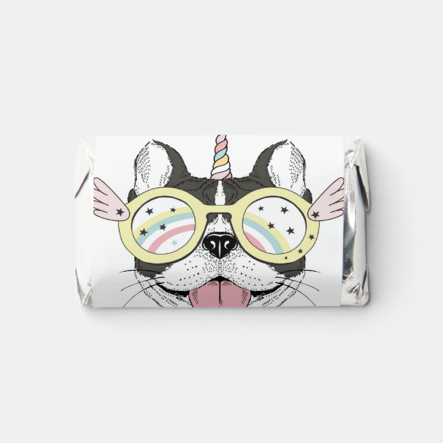 French Bulldog Unicorn Hershey's Miniatures (Front)