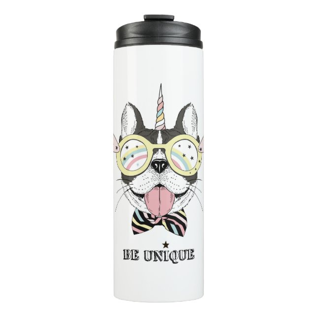 French Bulldog Unicorn Thermal Tumbler (Front)