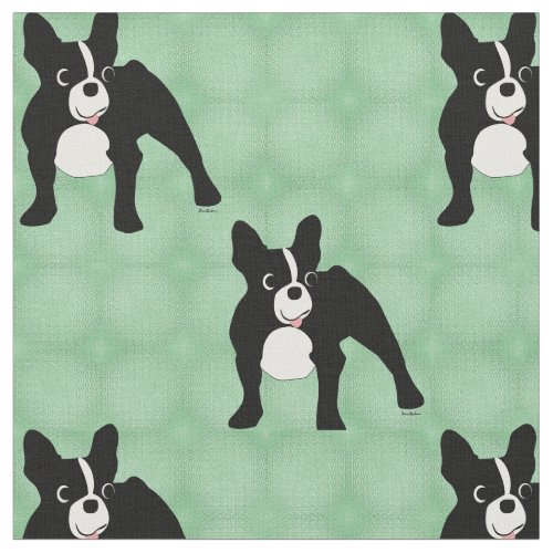 French Bulldog v2 _ Cartoon Style Fabric